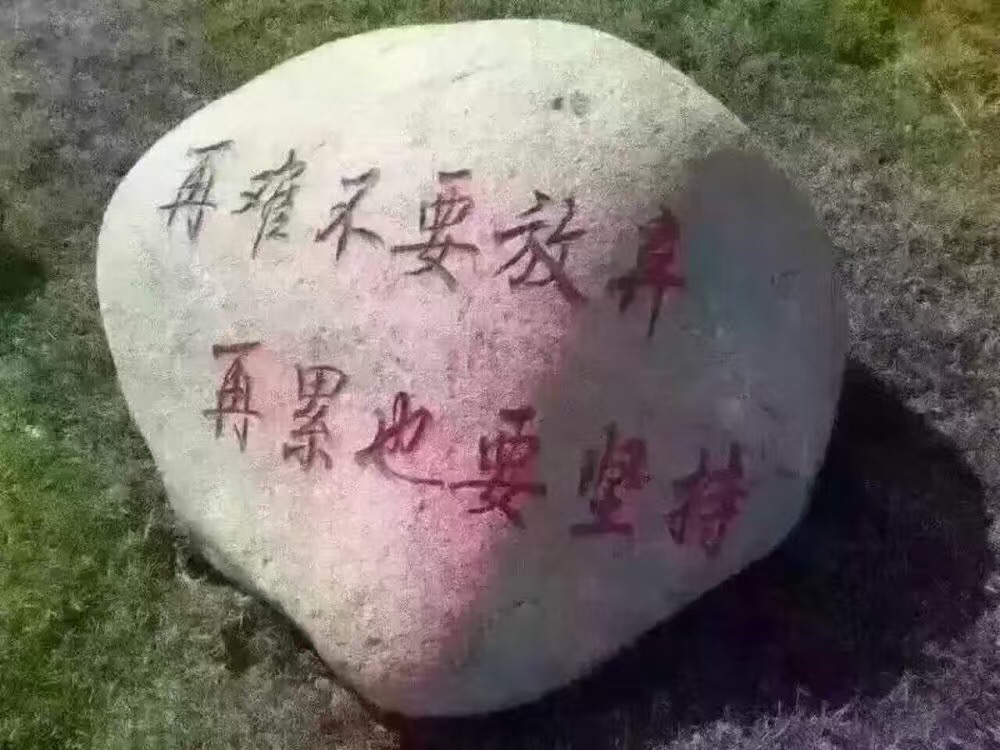 再难不要放弃再累也要坚持