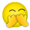 捂嘴笑