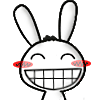 兔子开心地笑