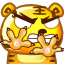 老虎双手抓