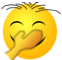 捂嘴笑