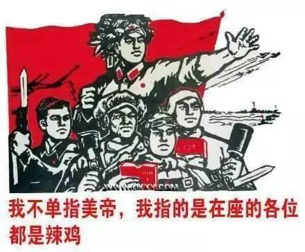 我不单指美帝，我指的是在座的各位都是辣鸡！