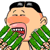 汉子吃八根黄瓜