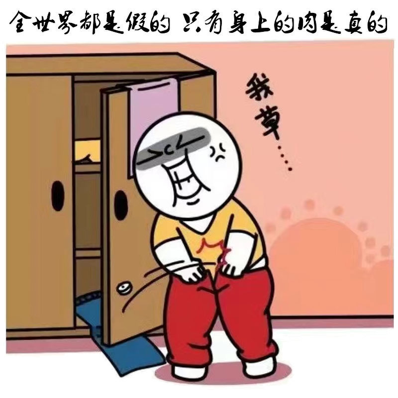 全世界都是假的只有身上的肉是真的