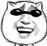 戴墨镜笑